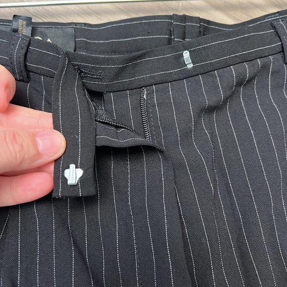 VTG ESCADA WOOL PLEATED STRIPED TROUSERS SIZE 34=4 - Picture 13 of 17